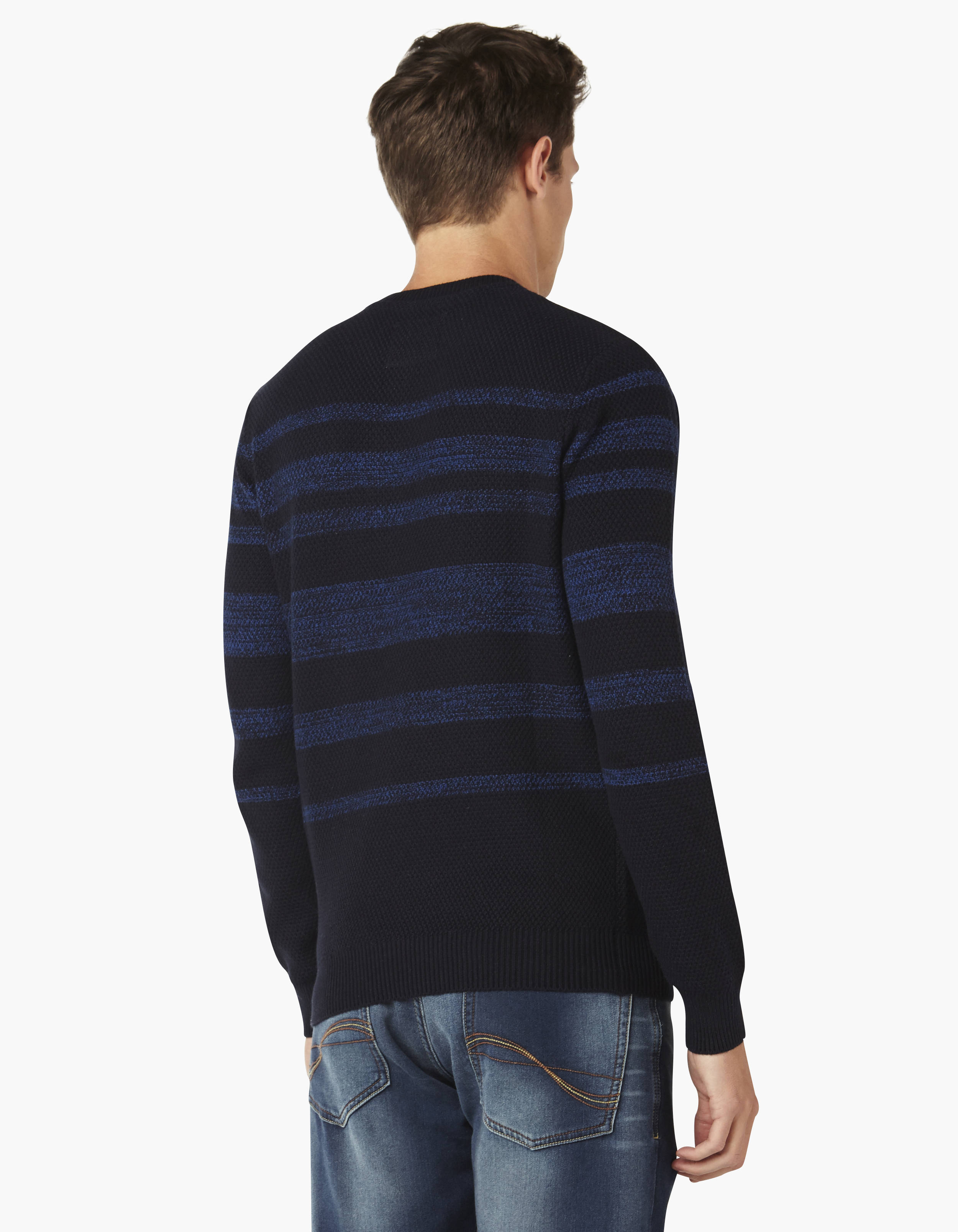 Celio Blue Long Sleeve Sweaters For men