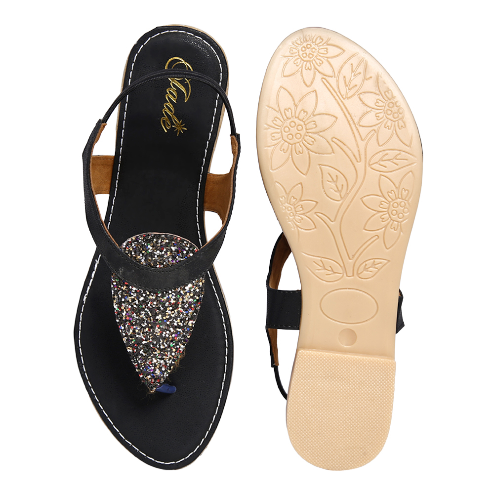 Buy Jade Women's Black Sandals Online @ ₹299 from ShopClues