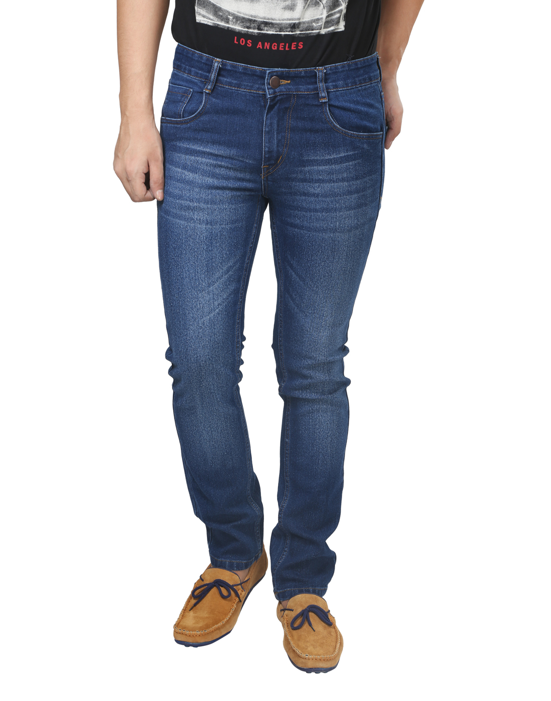 Buy Trendy Trotters Blue Regular Fit Jeans for Men Online @ ₹1499 from ...