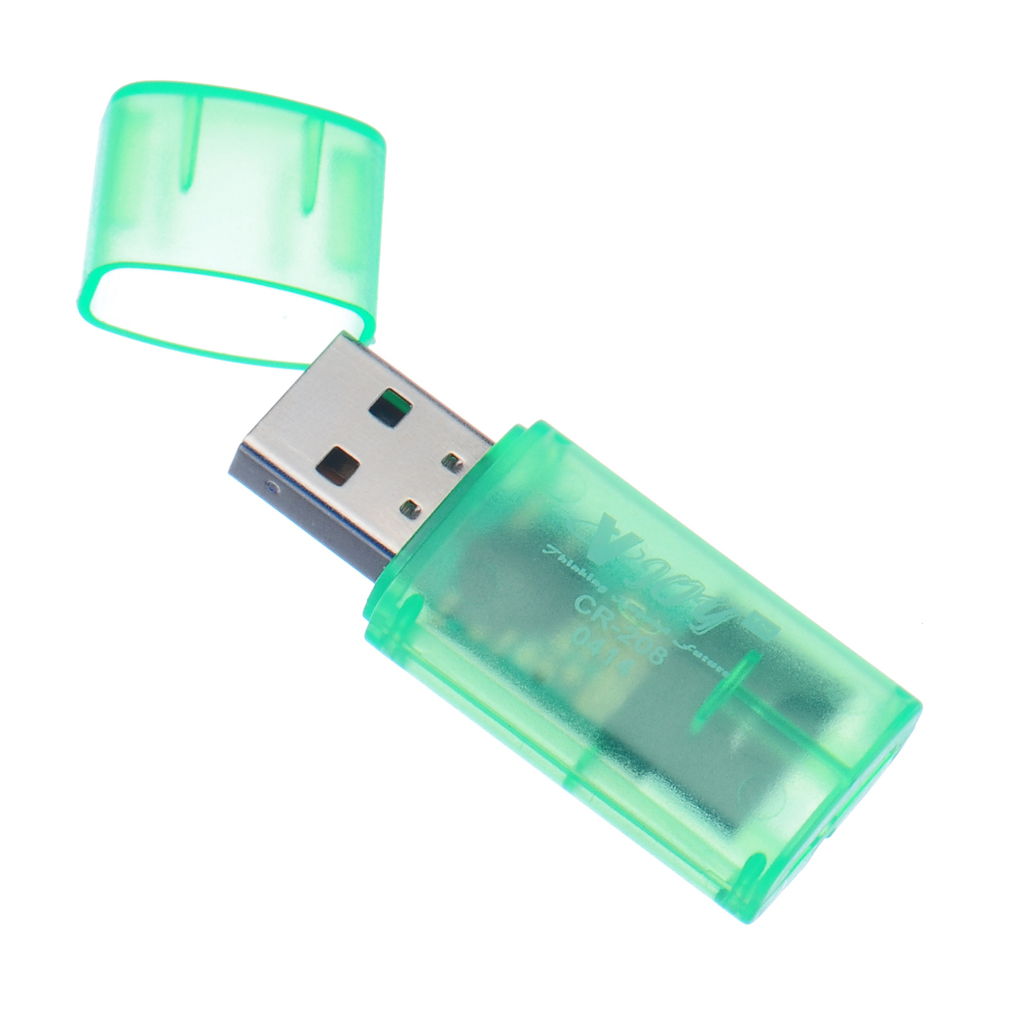 Buy VJOY CR208 Card Reader (Green) (Single Format for MicroSD Cards