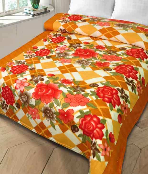 Buy K Decor Printed Double Bed Fleece Blanket (BT006) Online ₹299