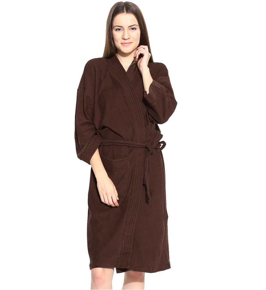 Buy Imported Cotton Bathrobe Brown Online Get 50 Off 