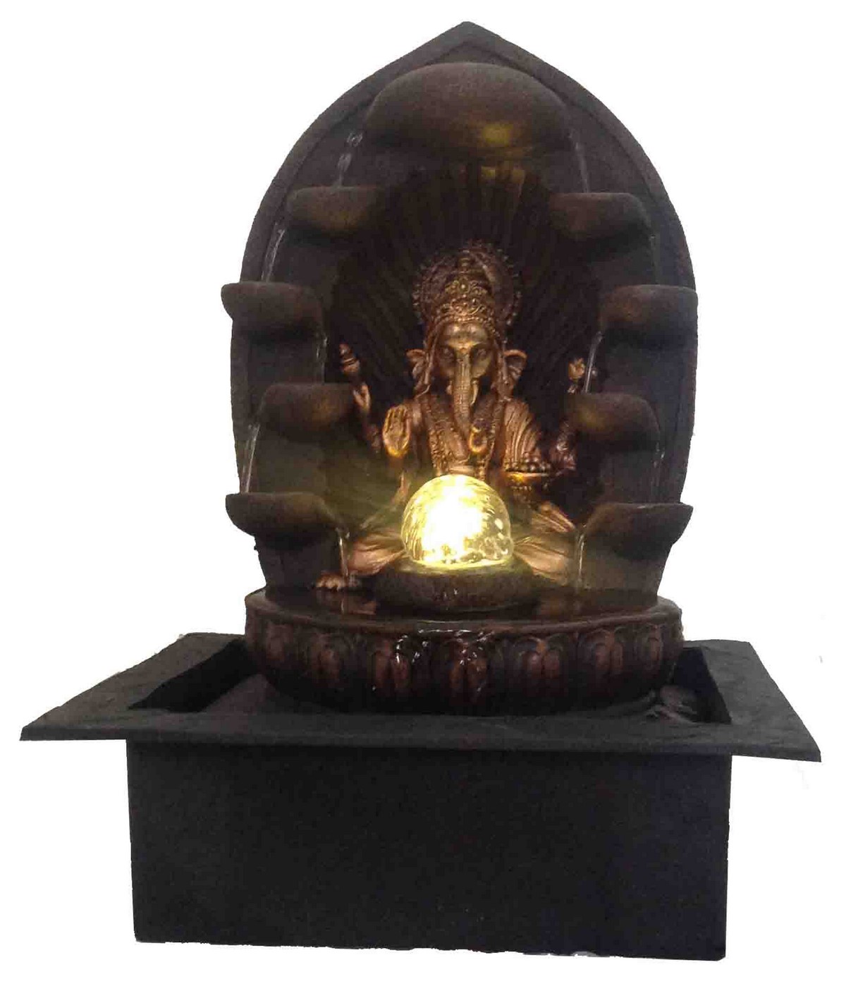 Buy eCraftIndia Enlightening Lord Ganesha Water Fountain, Online