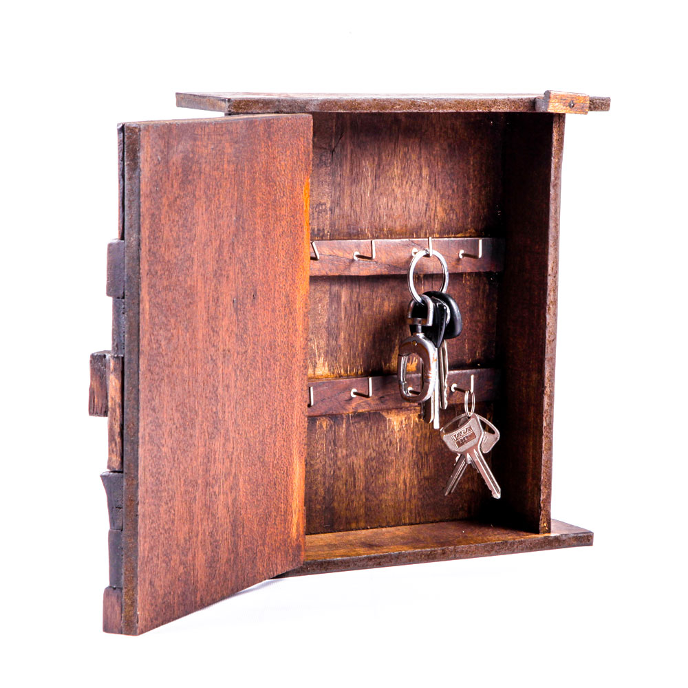 Buy Key Chain Holder (Wall Hanging, Wooden Box) Online ₹1449 from