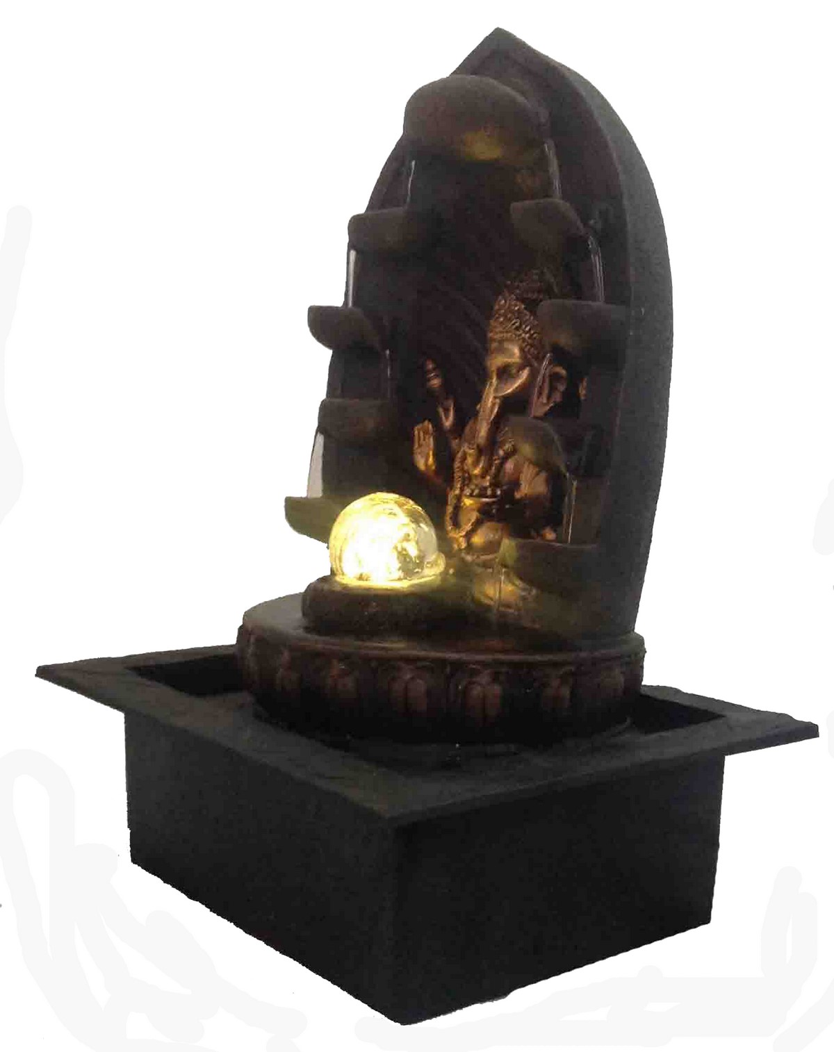 Buy eCraftIndia Enlightening Lord Ganesha Water Fountain, Online