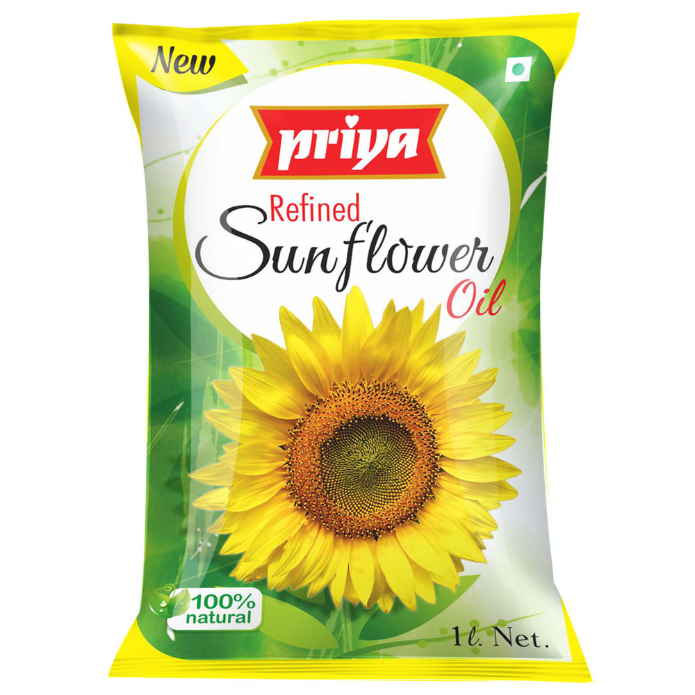 Buy Priya Sunflower Oil Pouch, 1 L Online ₹87 from ShopClues