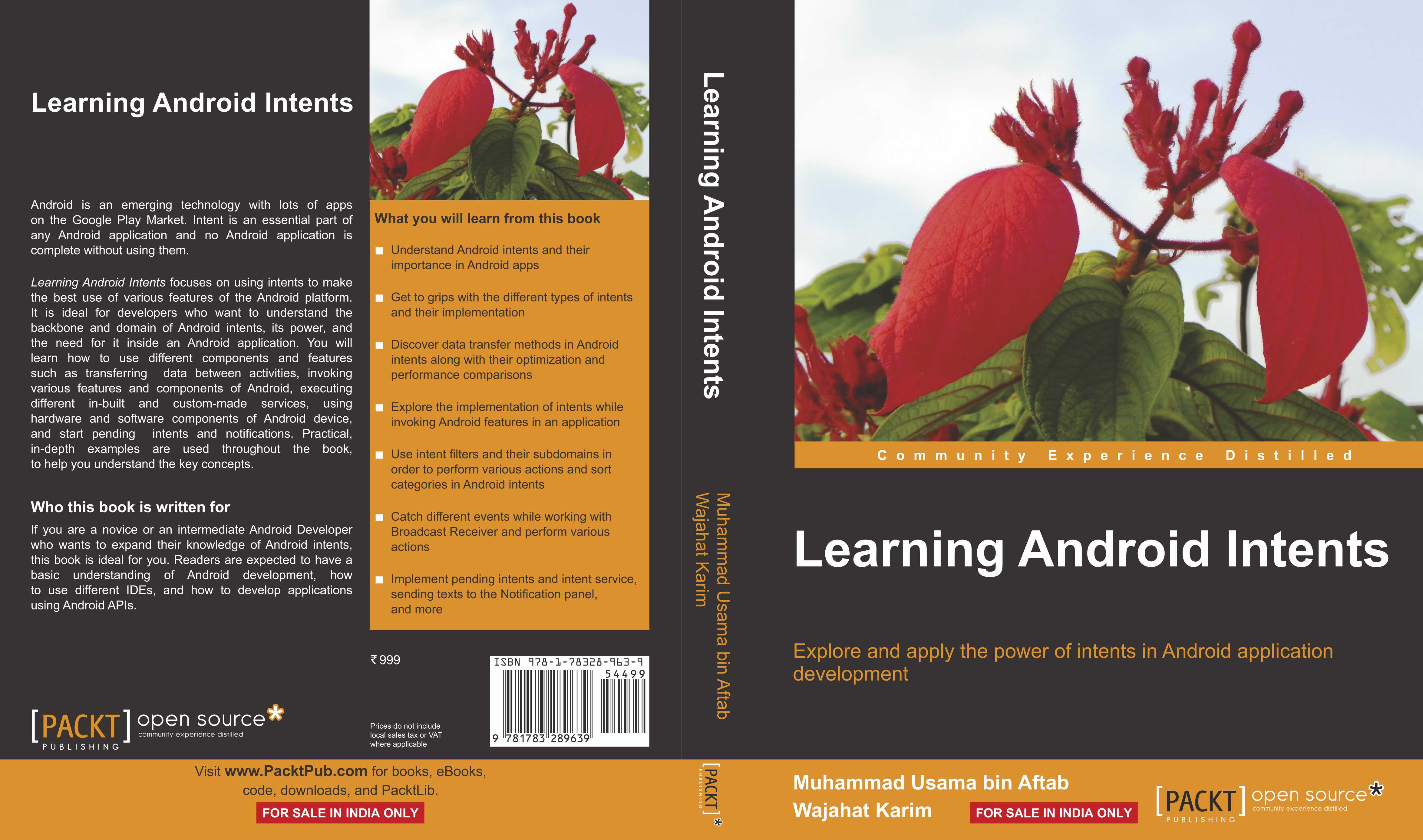Android Insight. Book Buy Learning Android Intents Online @ ₹999 from ShopClues
