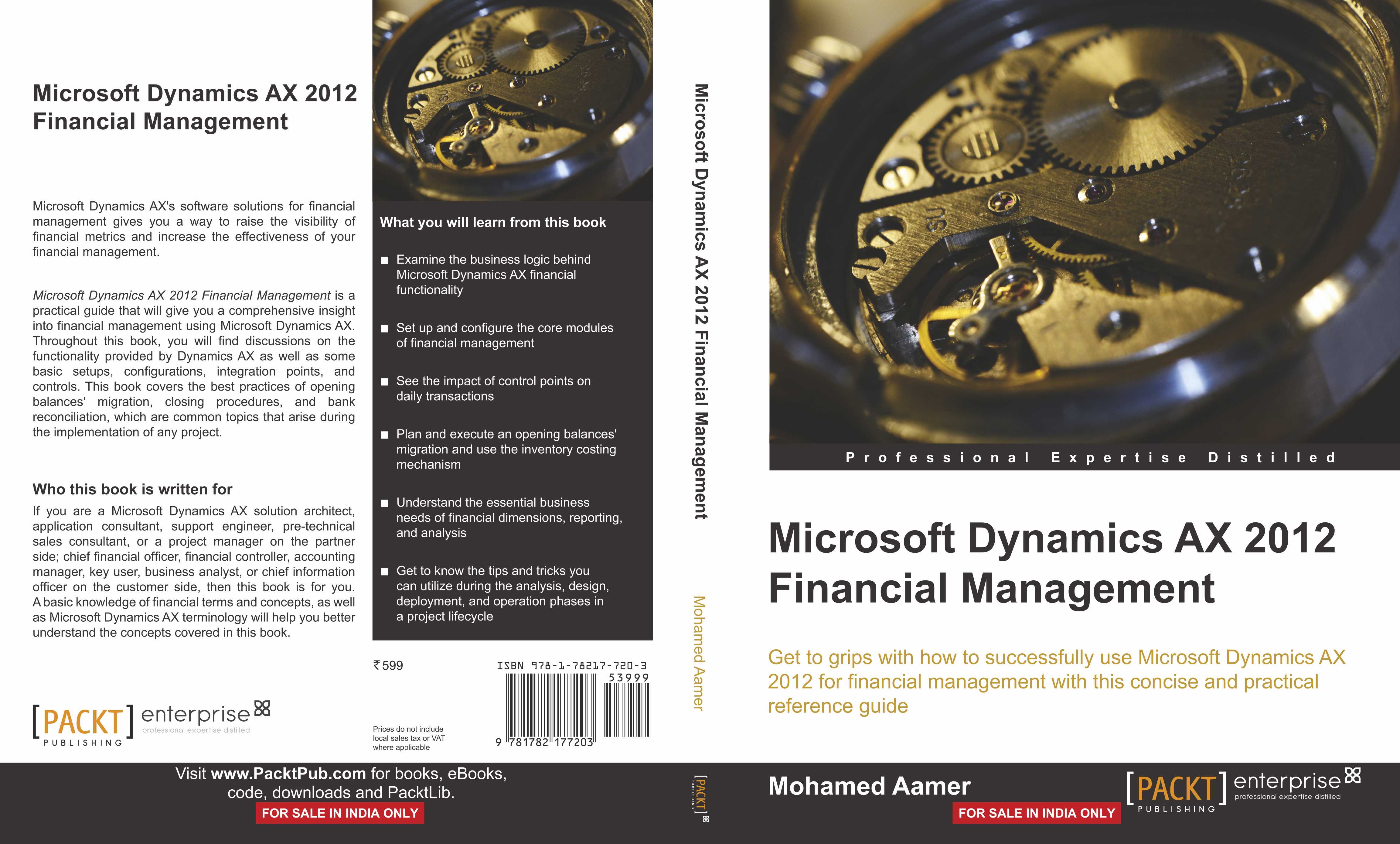 Buy Microsoft Dynamics AX 2012 Financial Management Online ₹599 from