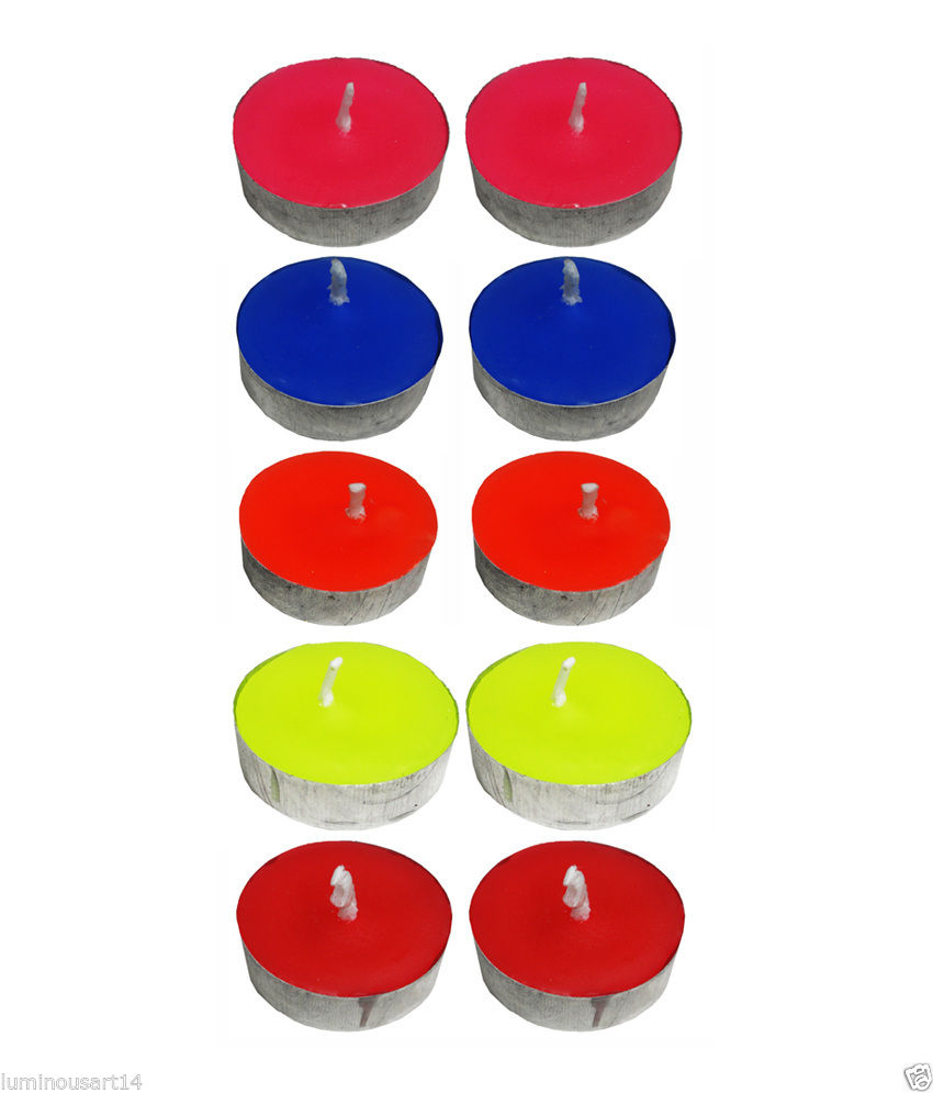 Buy Atorakushon Smokeless Scented 20 Colour Tealight tlite Float