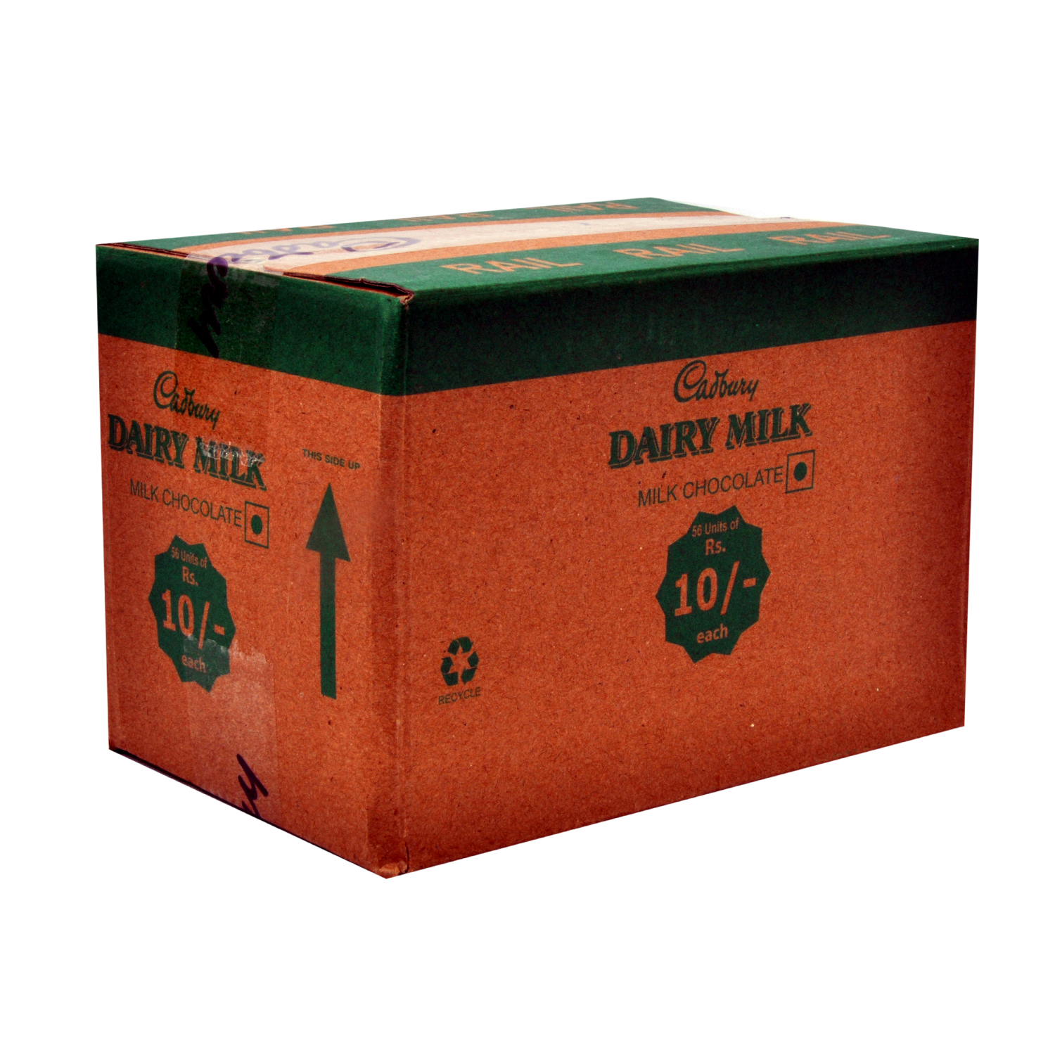 Buy Cadbury Dairy Milk Pack Of 56 X Rs. 10 Online ₹490 from ShopClues