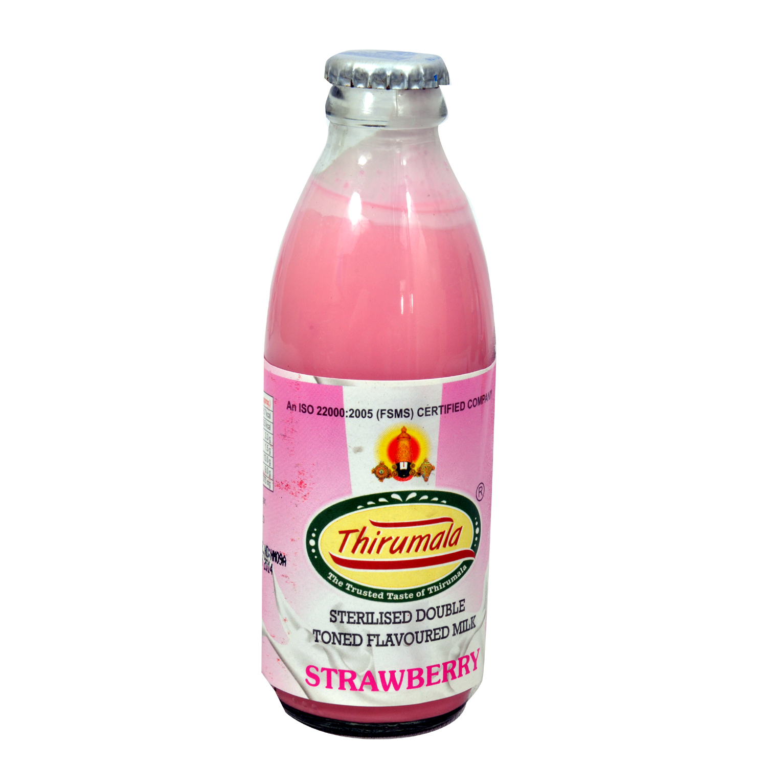 Buy Tirumala Flavoured Milk Strawberry Bottle 200 ml Online ₹22 from