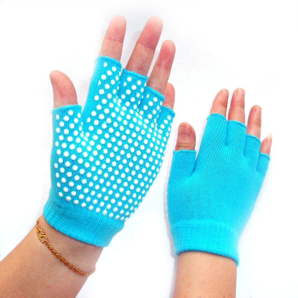 Gants De Yoga Sans Doigts Antidérapants – Pour Pilates, Barre, Yoga Aérien, Tissu Respirant, Meilleure Prise
