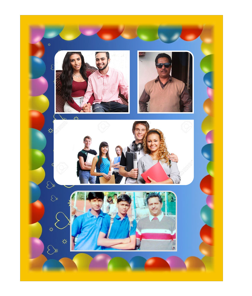 Buy Personalised Birthday Card A4 size Online @ ₹250 from ShopClues