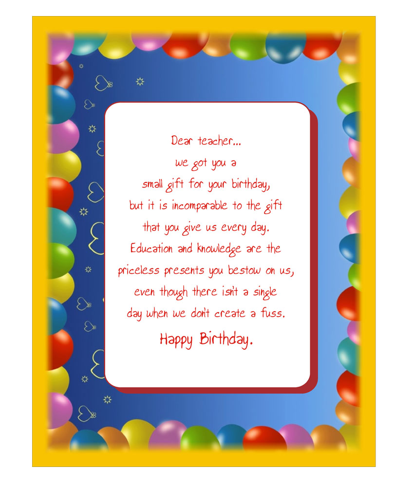 Buy Personalised Birthday Card A4 size Online @ ₹250 from ShopClues