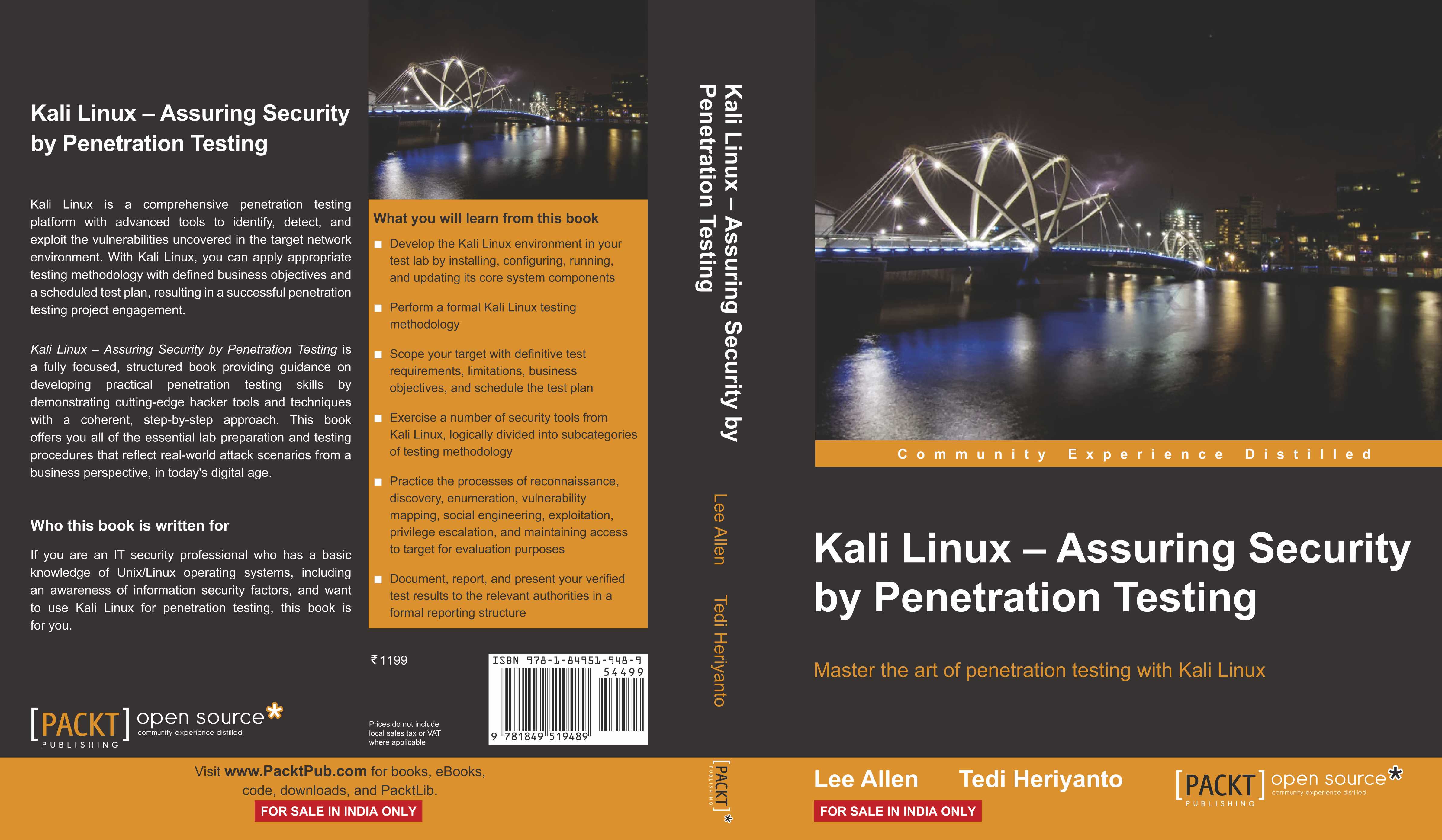 Buy Kali Linux Assuring Security by Penetration Testing Online @ ₹1199 ...