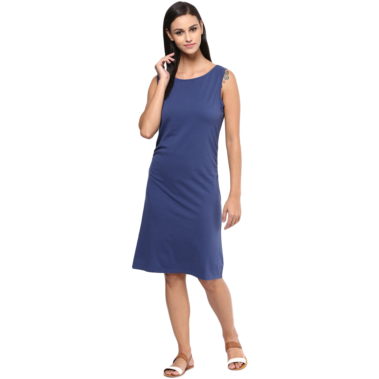 Buy Grain Women's Cotton Viscose A-Line Dress Online @ ₹450 from ShopClues