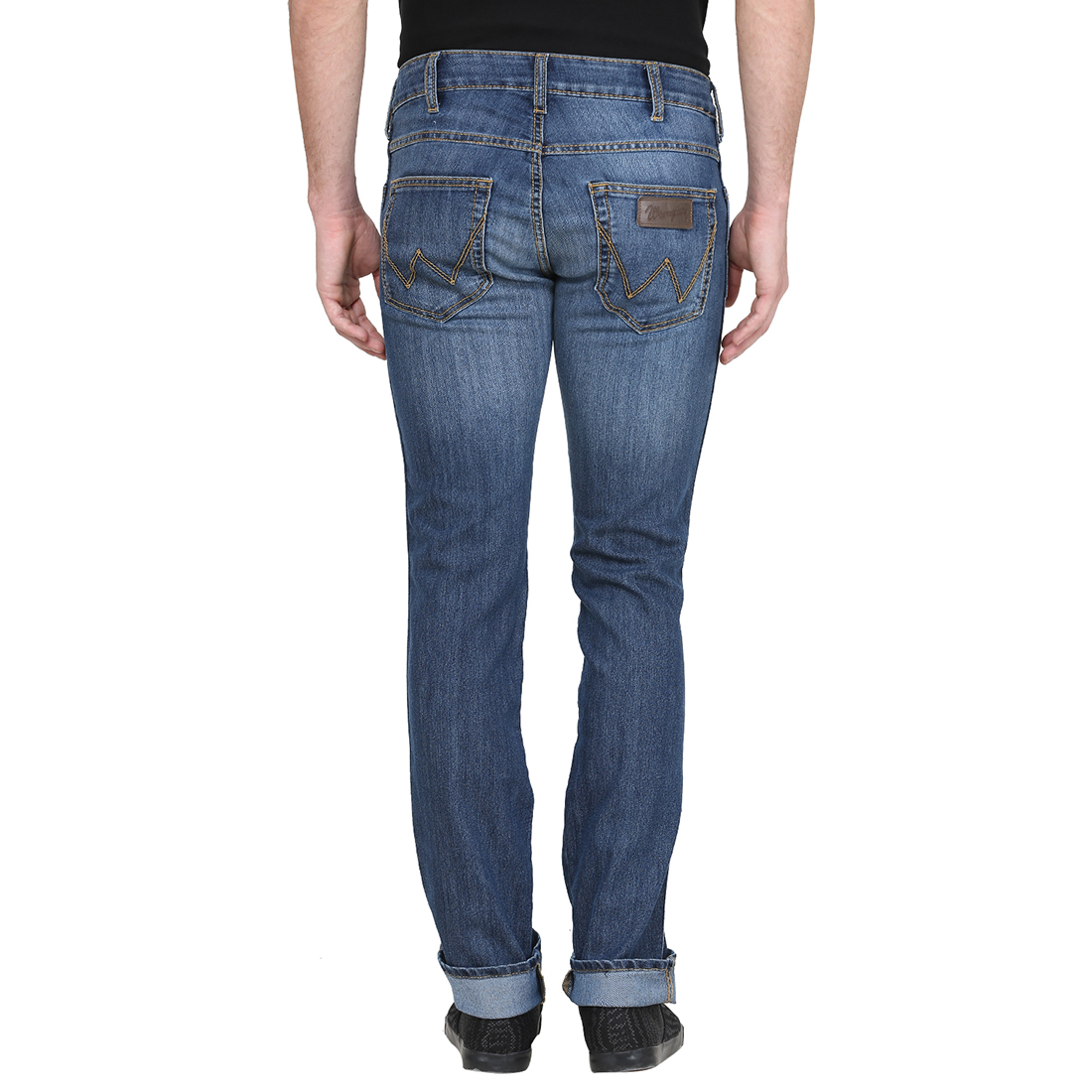 Buy Wrangler Blue Casual Cotton Jeans for Men Online @ ₹1437 from ShopClues
