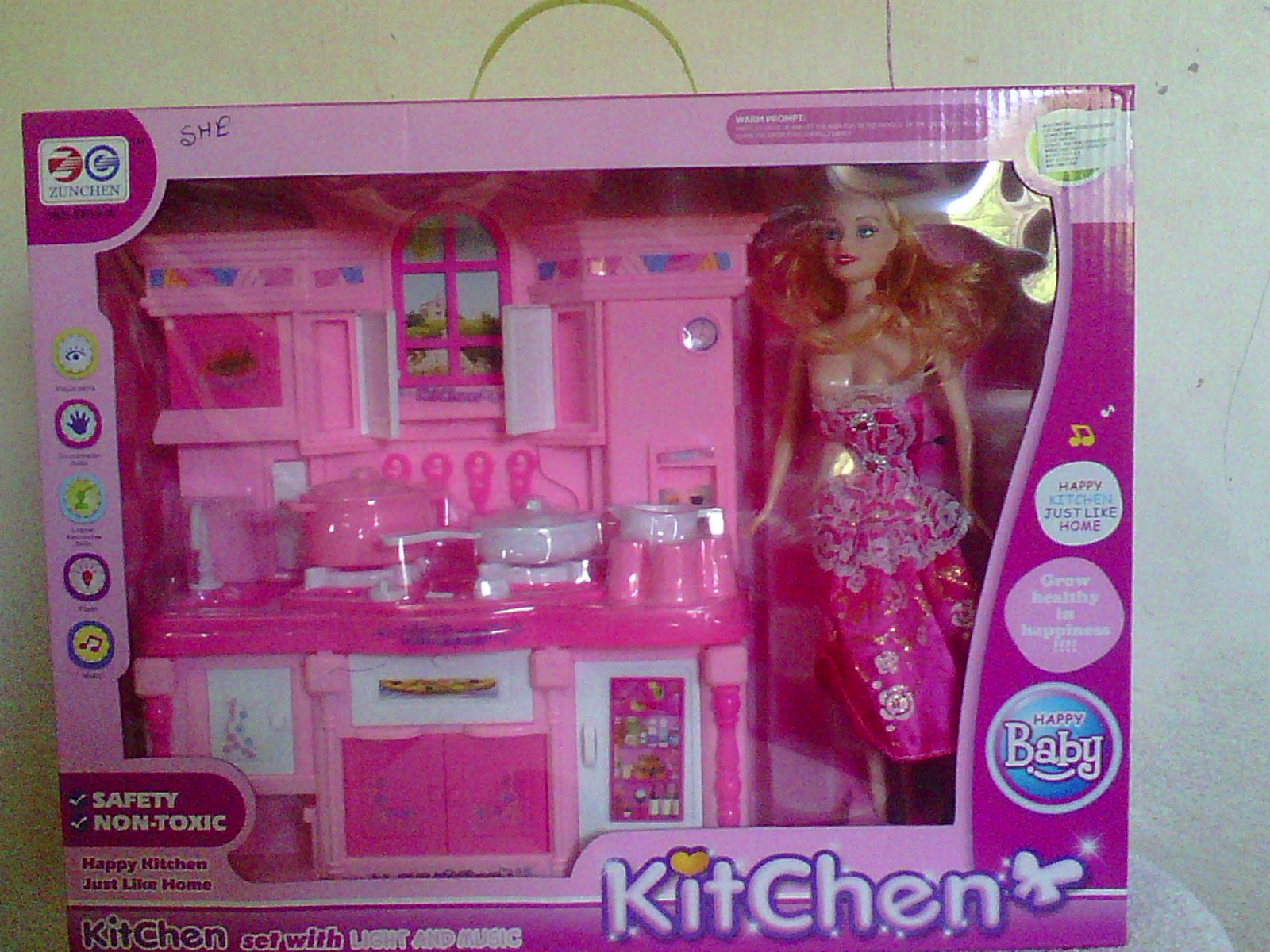 Buy barbie doll kitchen furniture set girl gift Online @ ₹1699 from ShopClues