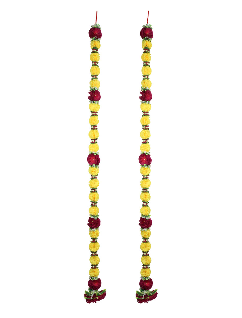 Buy DECORATIVE HANDMADE ARTIFICIAL FLOWER TORAN (LADI) Online ₹325