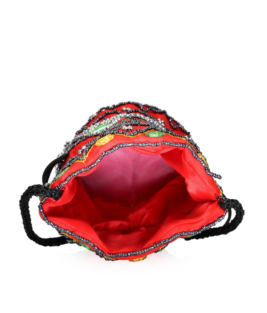 Oleva Rerego Bag Buy Oleva Ladies Potli Style Silk Clutch Bag (Option 2) Online ...
