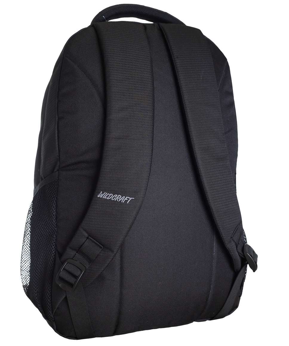wildcraft men black printed rucksack