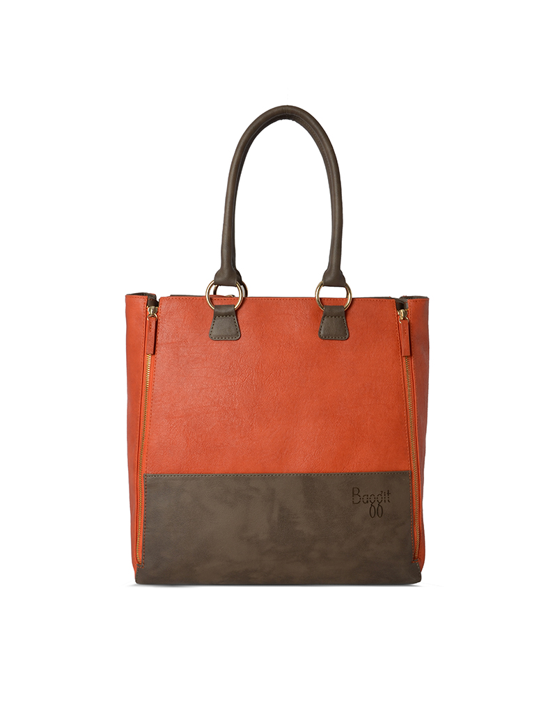Baggit L Abcd Gland Orange Shoulder Bag