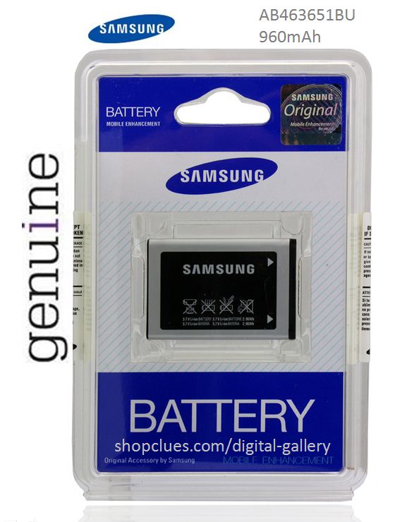 Buy Online Samsung 100% Original AB463651BU Battery S5270K C6712 CDMA ...