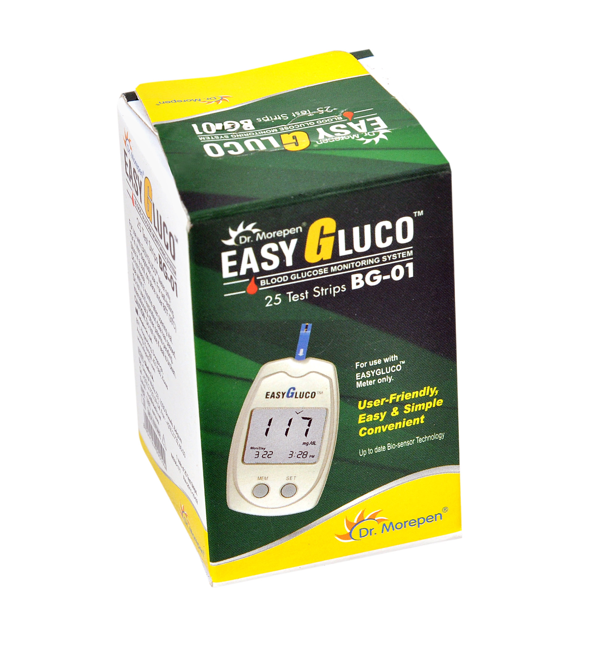 Dr Morepen EasyGluco Test Strips (BG01) 25 Test Strips