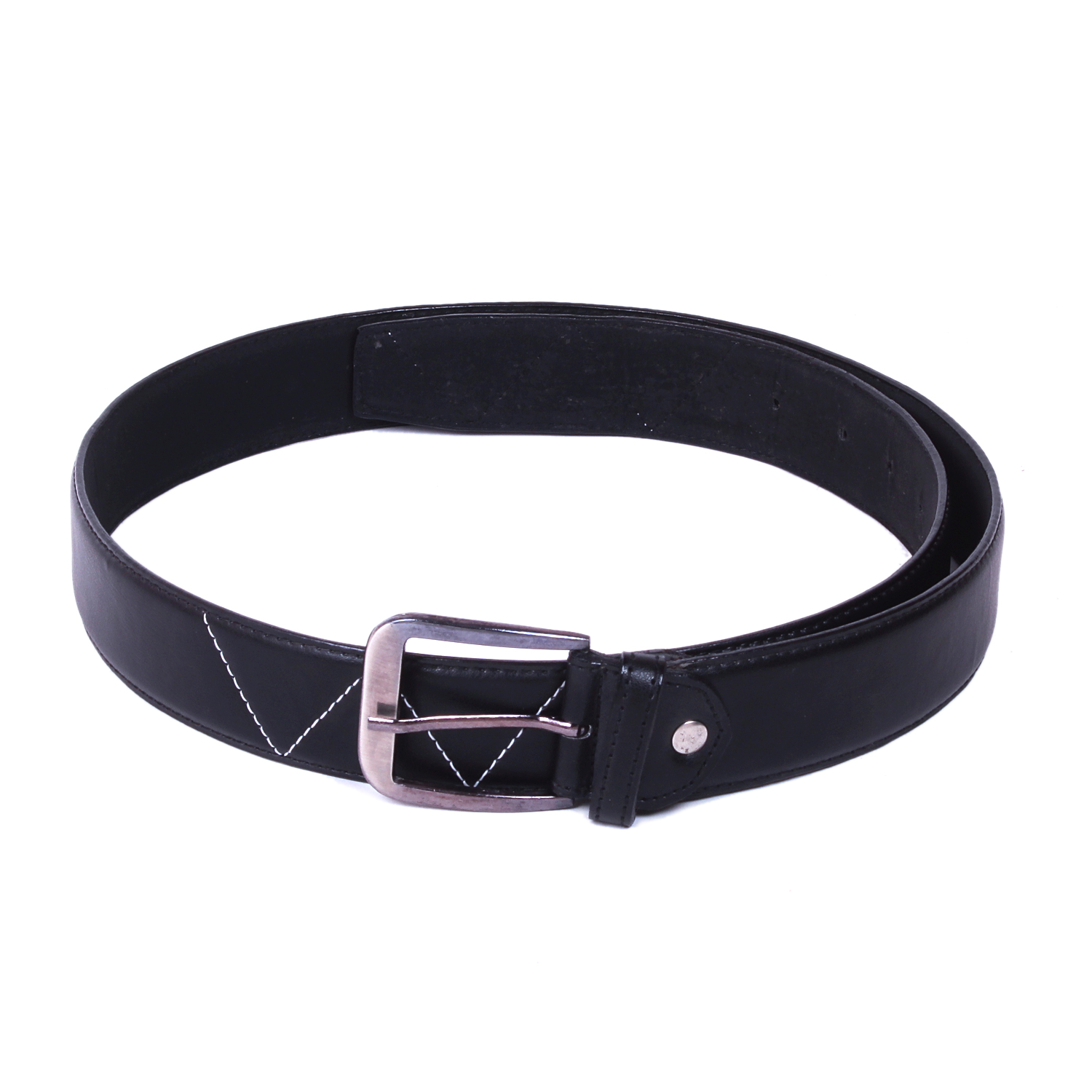 Buy Calibro Men\'S Black Fux Leather Belt With Card Holder Wallet Combo