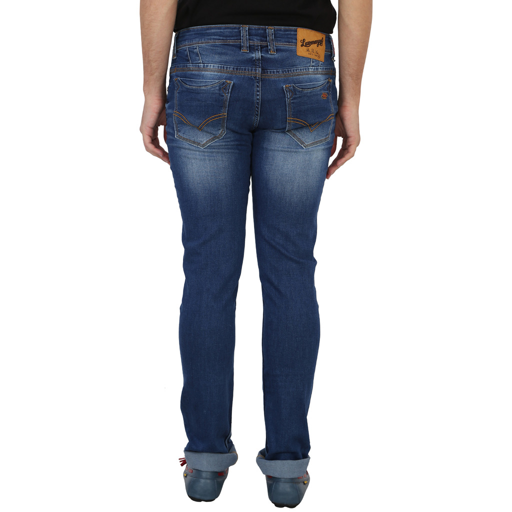 Buy Lawman Pg3 Blue Low Waist Slim Fit Jeans For Men Online @ ₹1839 ...