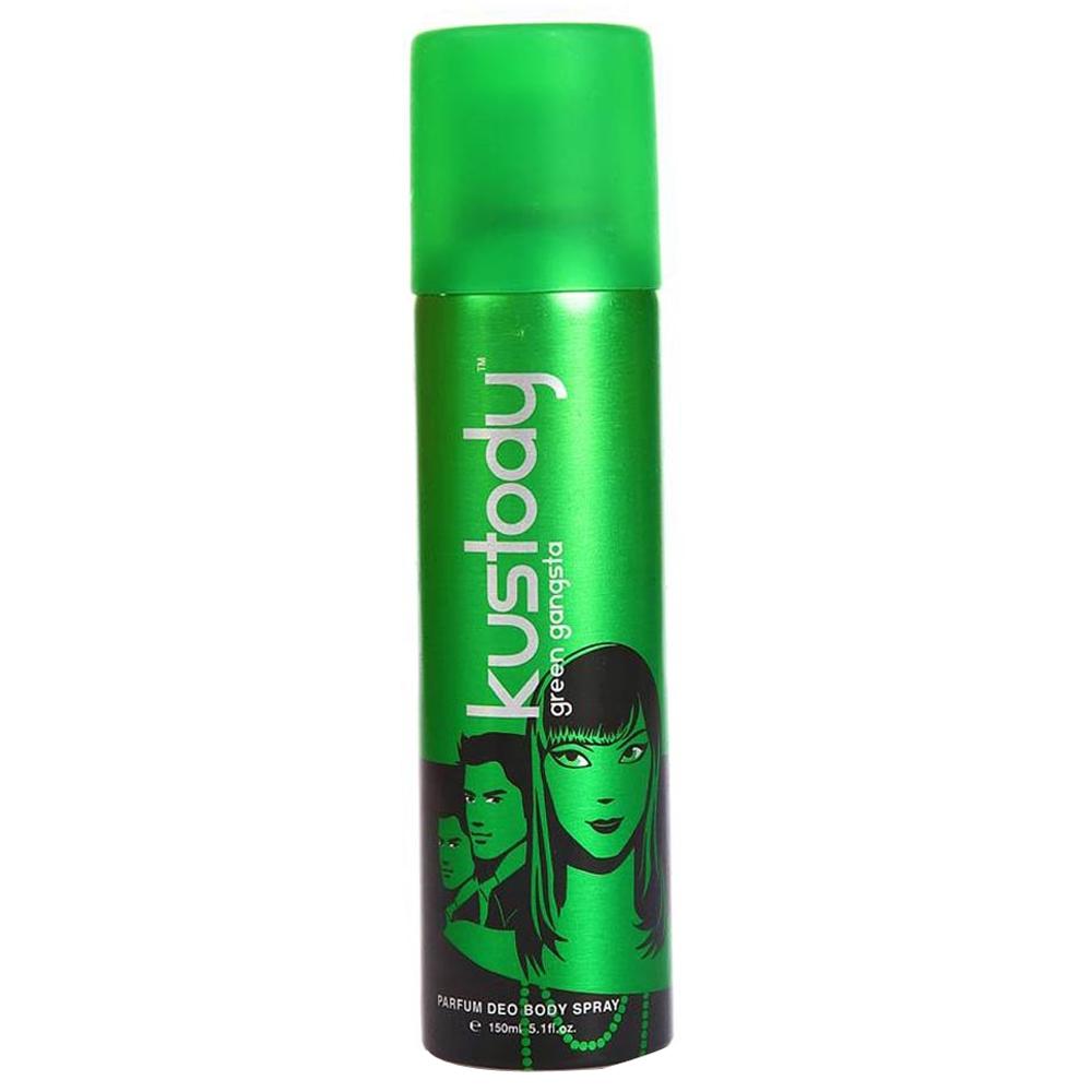 Buy Kustody Deo Green Gangsta Parfum Deo Body Spray 150ML Online ₹99