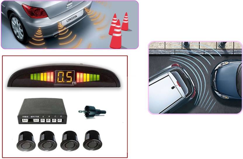 Buy Royal Reverse Car Parking Sensor Led Display Black Maruti Suzuki