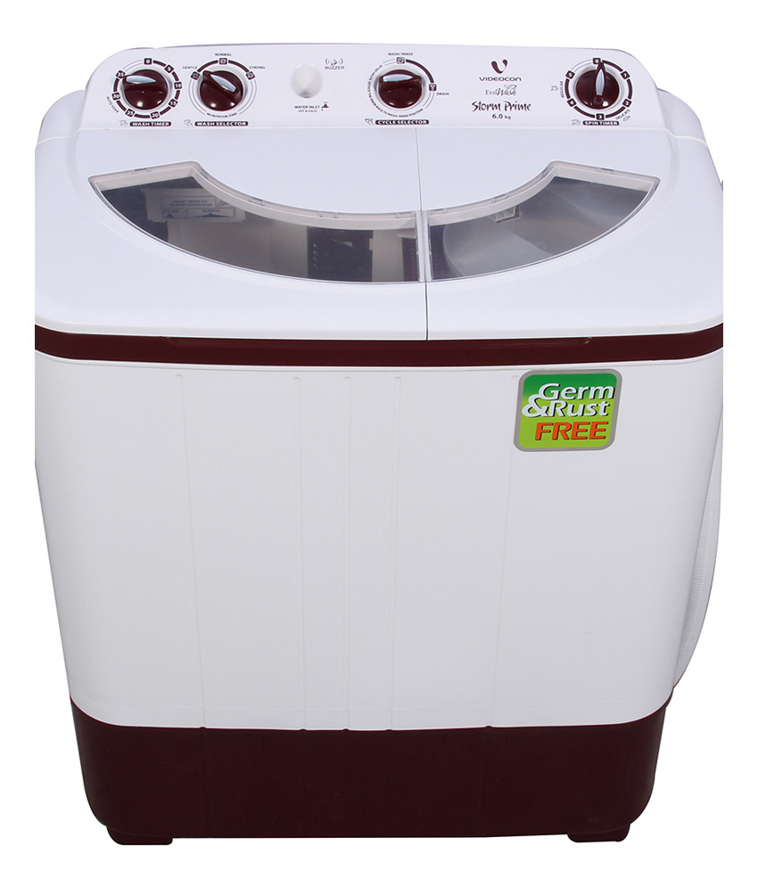 Videocon 6 Kg VS60A12 Semi Automatic Top Load Washing Machine White