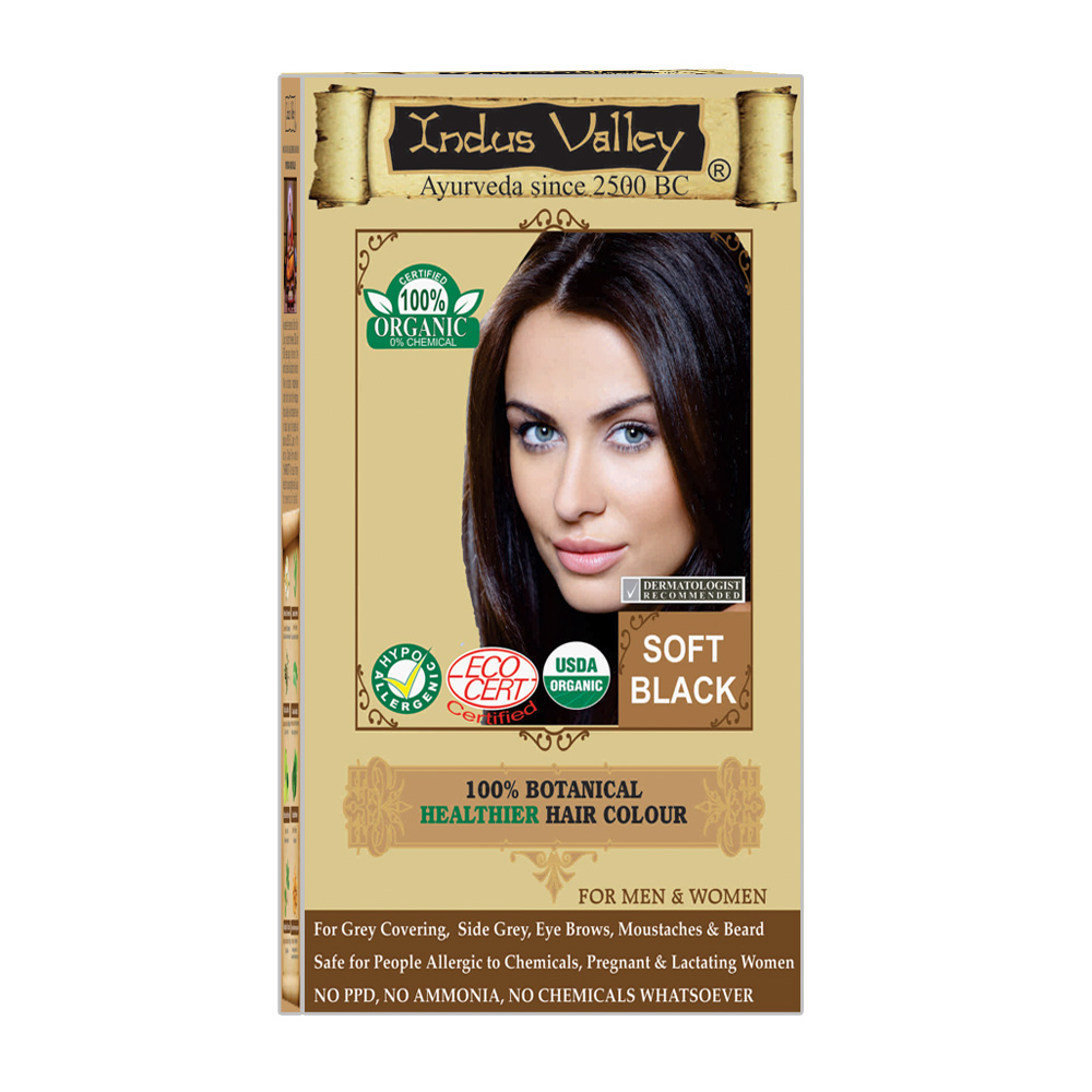 Buy Indus Valley 100 Organic Botanical Soft Black Herbal Hair Color