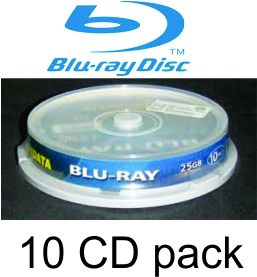 Blu Ray Blank Discs 25 Gb 10 Pack