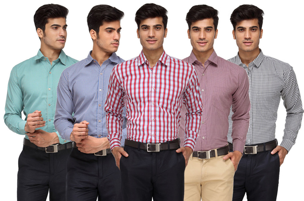 Buy Check Shirt Combo For Mens (Pack of 5) Online @ ₹2199 from ShopClues