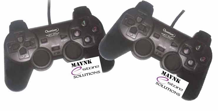 2 Pcs Quantum Gamepad Vibration PC Games USB Game Pad 