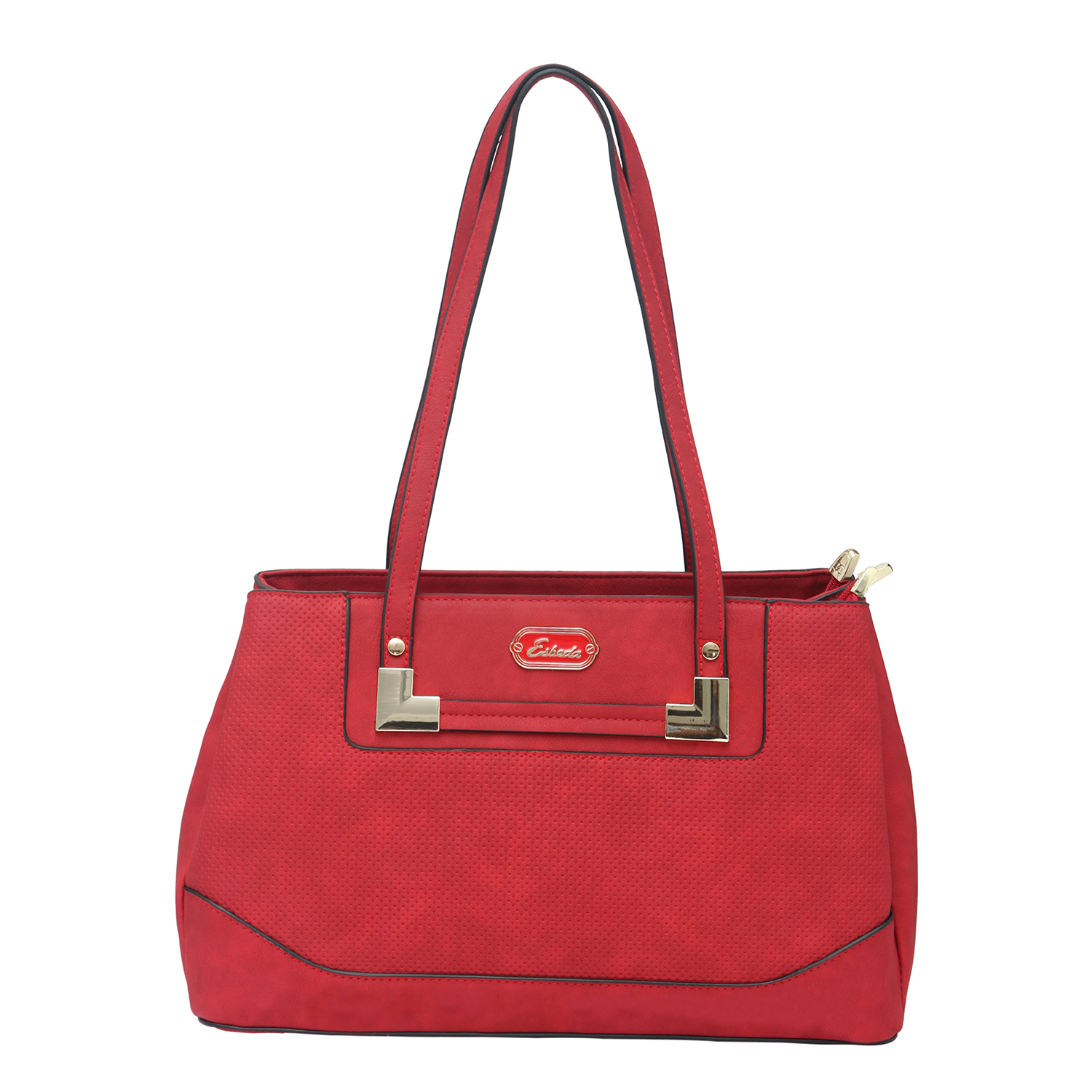 Esbeda Red Solid/Plain Casual Handbag