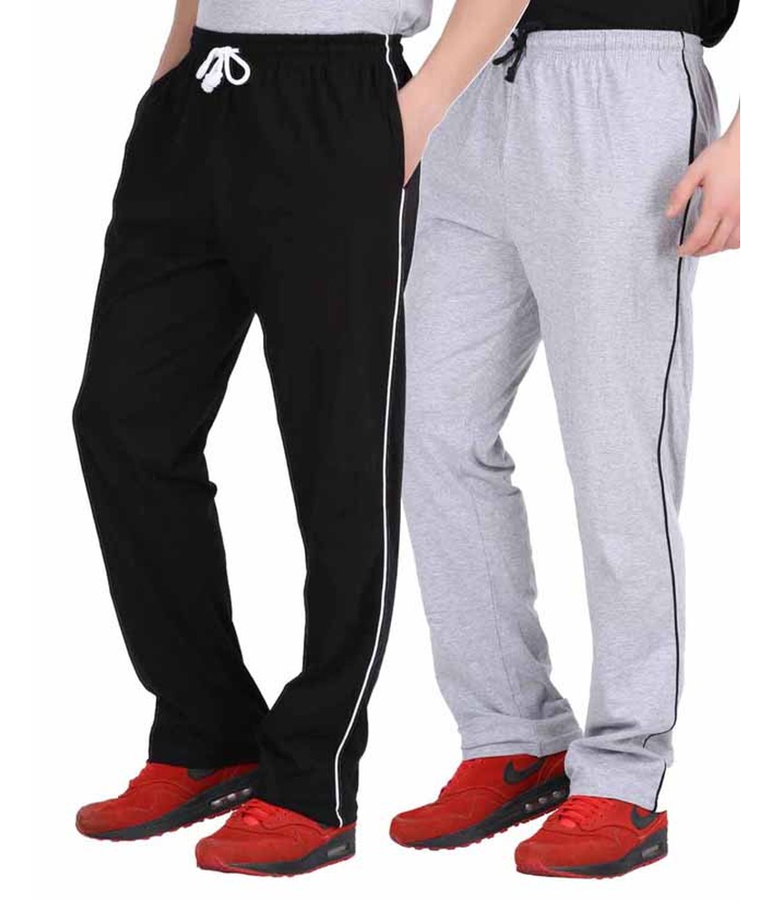 Buy Cybernext Men's Black & Grey Pyjamas Online @ ₹395 from ShopClues