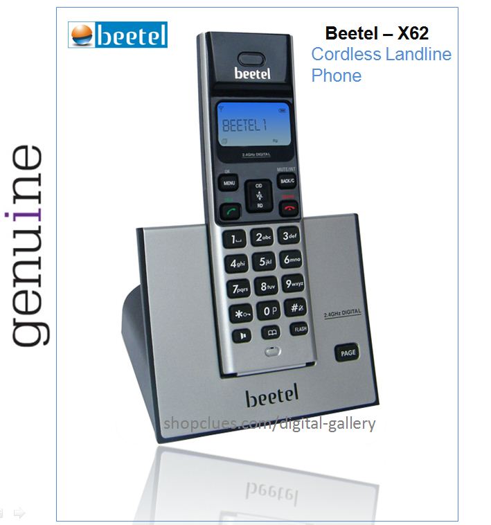 Buy Beetel Cordless x62 Landline Phone Wireless for MTNL BSNL Airtel