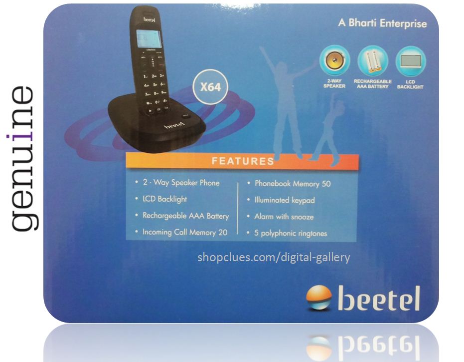 Buy Beetel Cordless x64 Landline Phone Wireless for MTNL BSNL Airtel