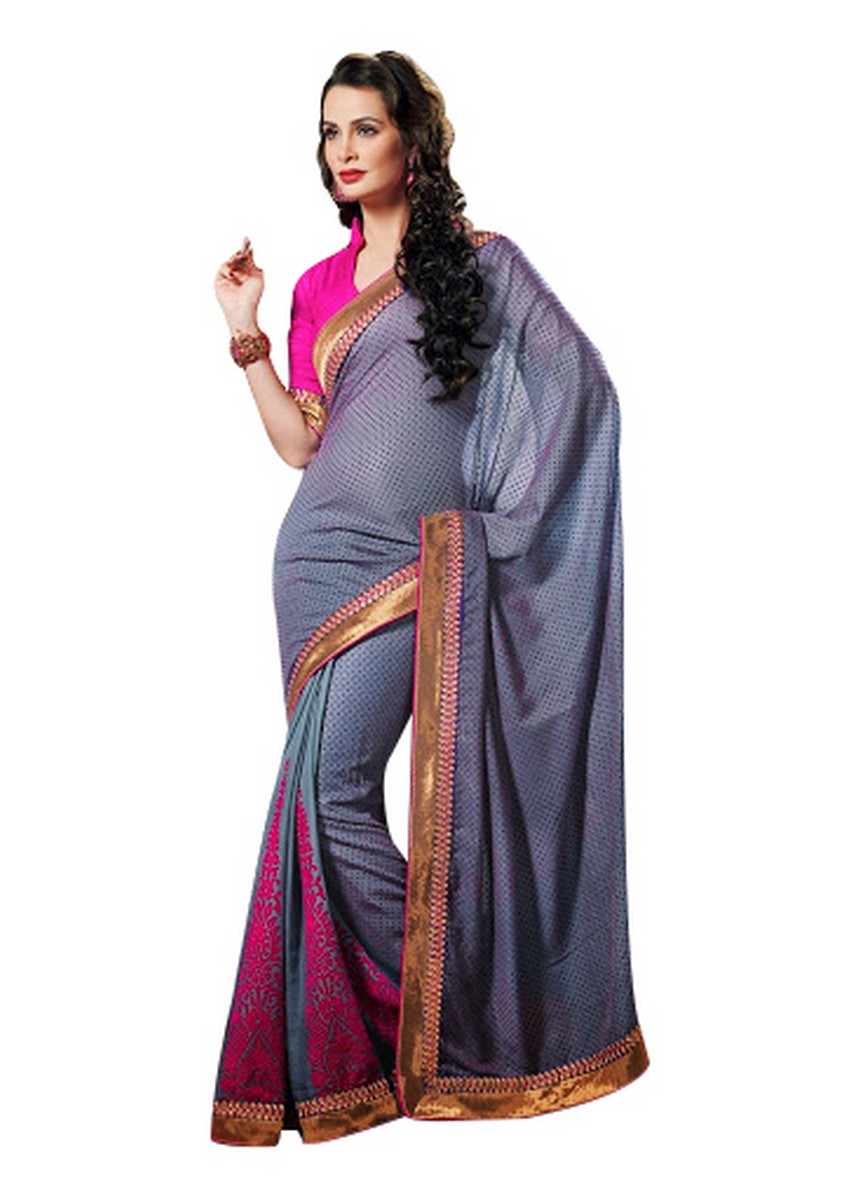 Buy RG Designers Multicolor Viscose Embroidered Saree With Blouse ...