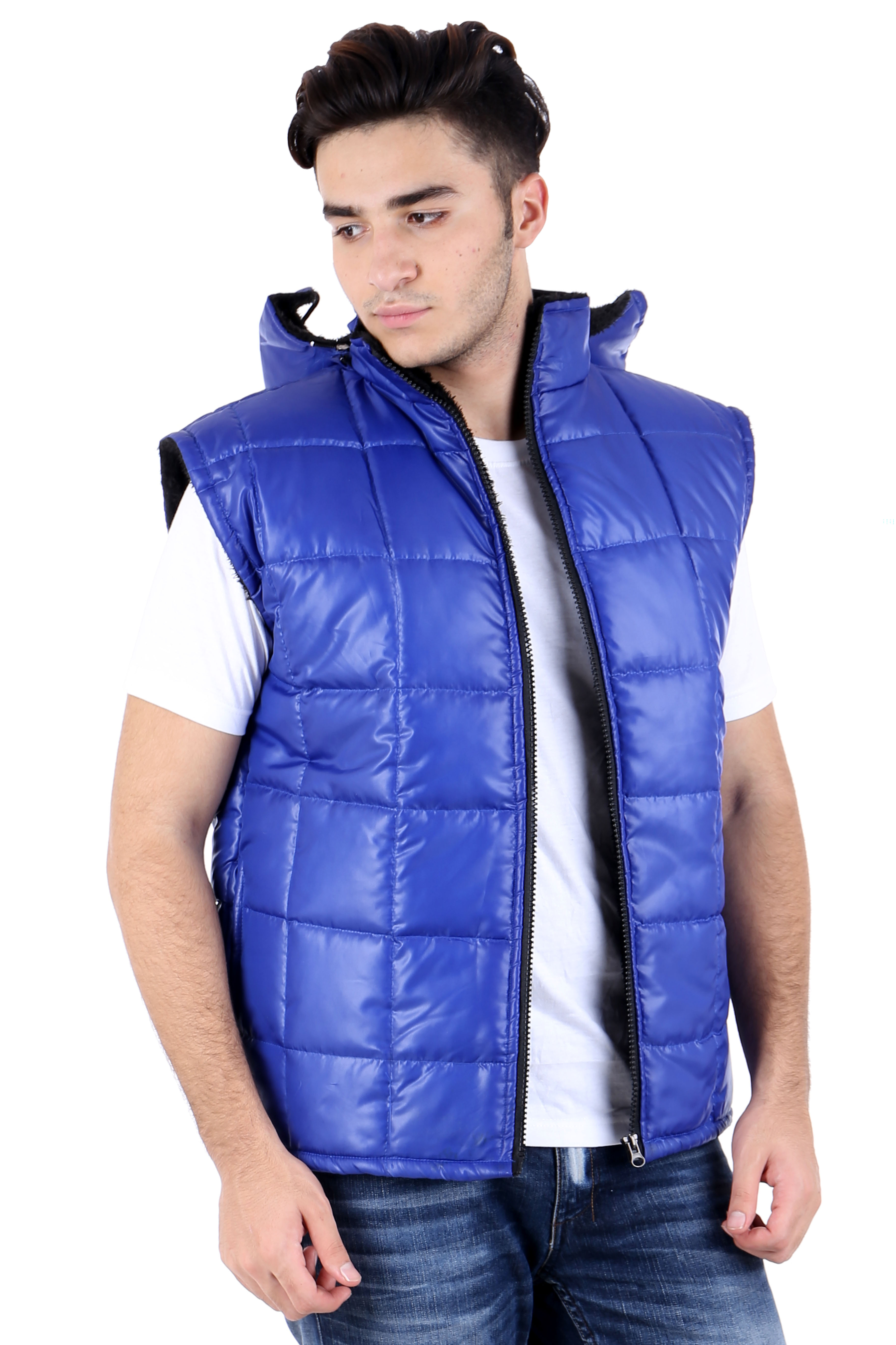 Buy Christy's Collection Blue Sleeveless Jacket For Men Online @ ₹619 ...