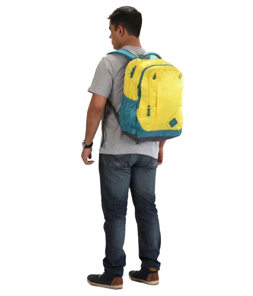 Buy Skybags Yellow Back Padding Backpack Online @ ₹2479 from ShopClues