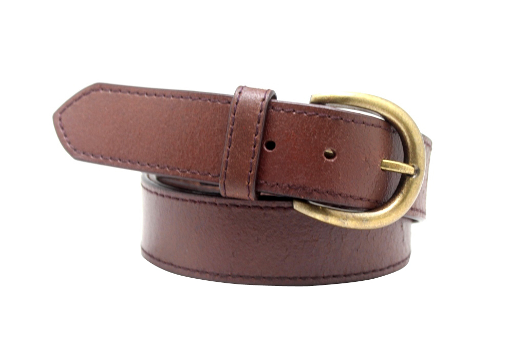 Buy Urban Vintage Stylish Men's Brown Split Leather Belt And Pin Buckle ...