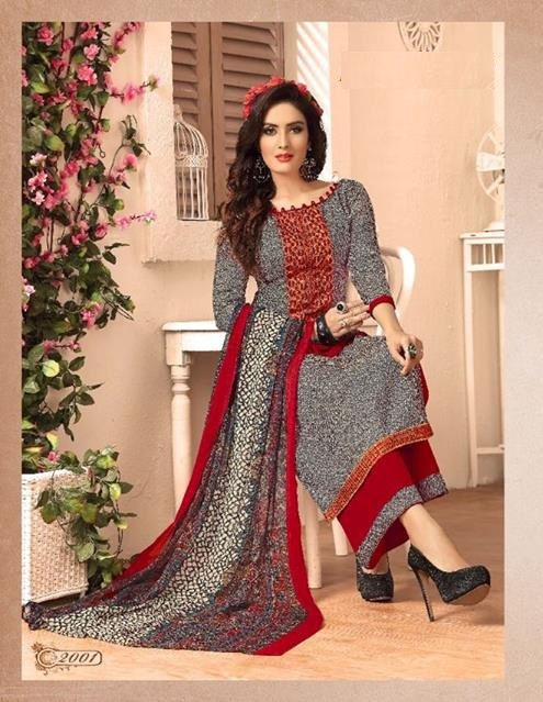 Heavy Designer Wedding Wear Georgette Salwar Suit Cocoa Bean Georgette Pant Straight