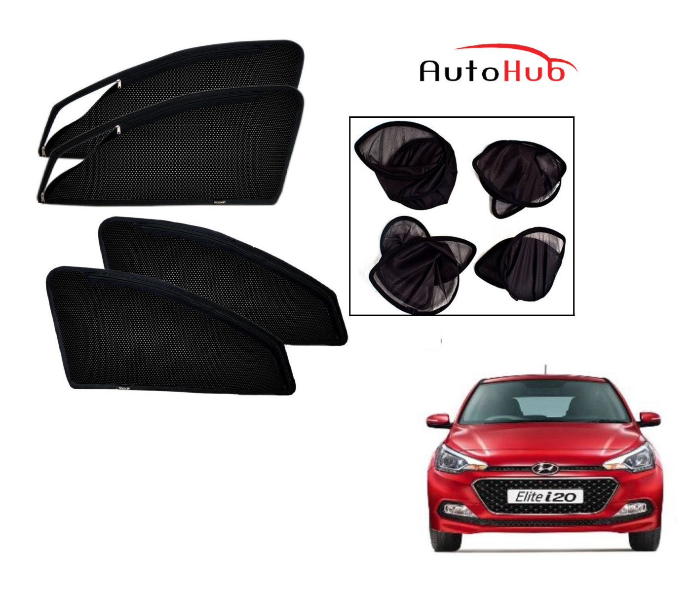 Buy Auto Hub Foldable Zipper Car Sunshade For Hyundai Elite