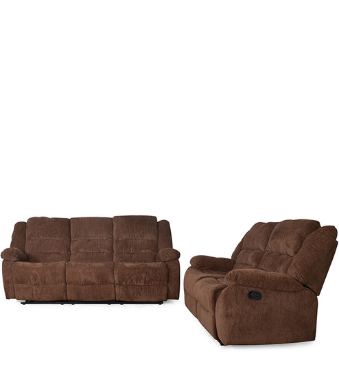 Earthwood Sofa recliner set 3+2 chocolate colour