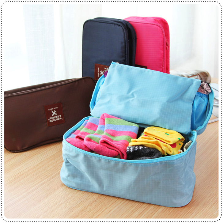 Underwear Pouch Bag Portable Bra & Panty Lingerie Case Organizer Travel ...