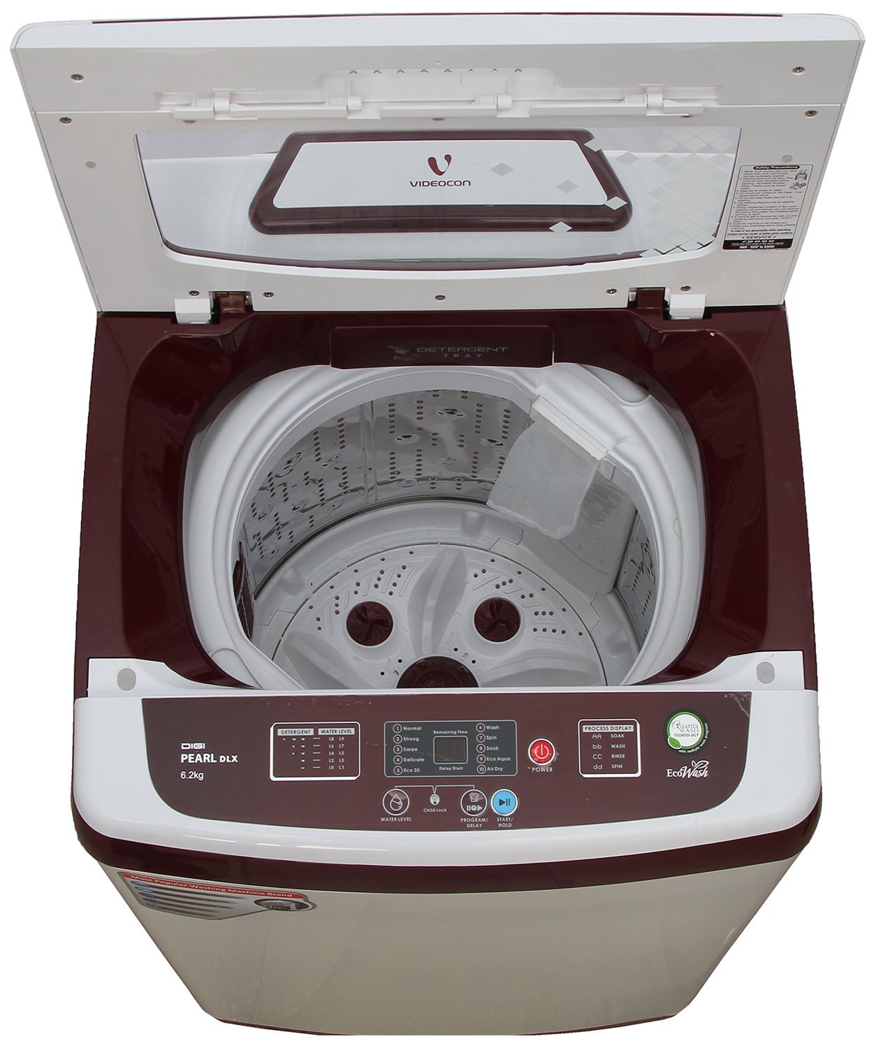 Videocon VT62G13 Digi Pearl Dlx Fullyautomatic Toploading Washing